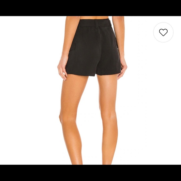 Paige Carolina Cargo Belted Shorts in Black - Picture 4 of 10